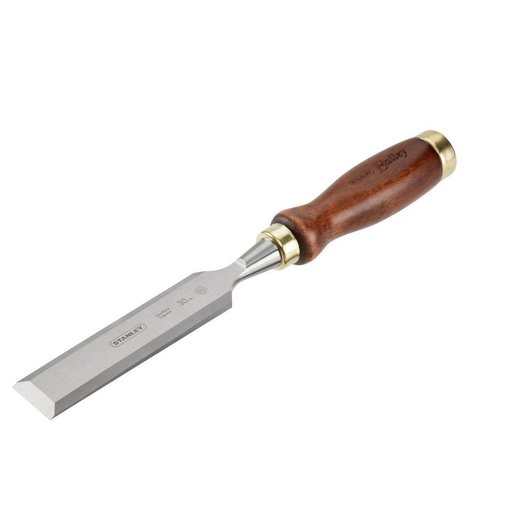Stanley Bailey Stechbeitel (30 mm Eisenbreite, 160mm Eisenlänge, Kunststoff-Kappe, nachschärfbar) 2-
