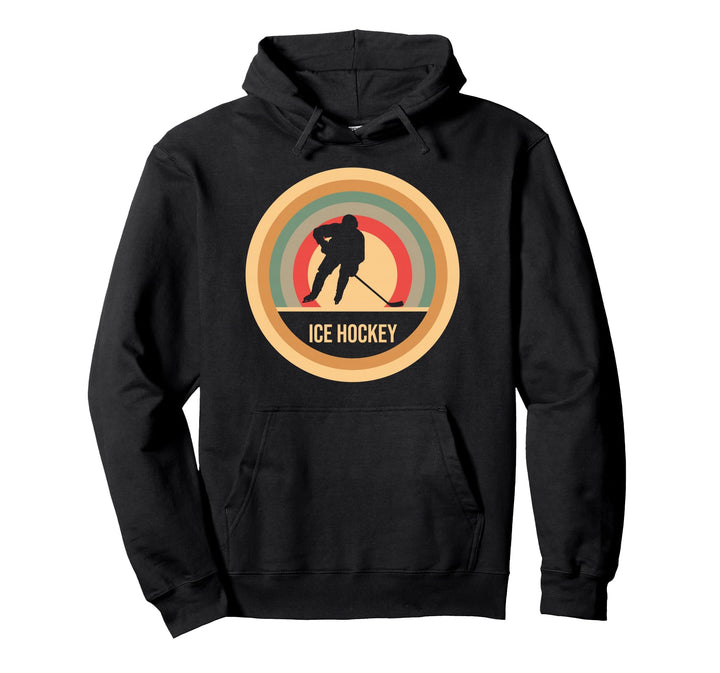 Retro Vintage Eishockey Geschenk für Eishockeyspieler Pullover Hoodie