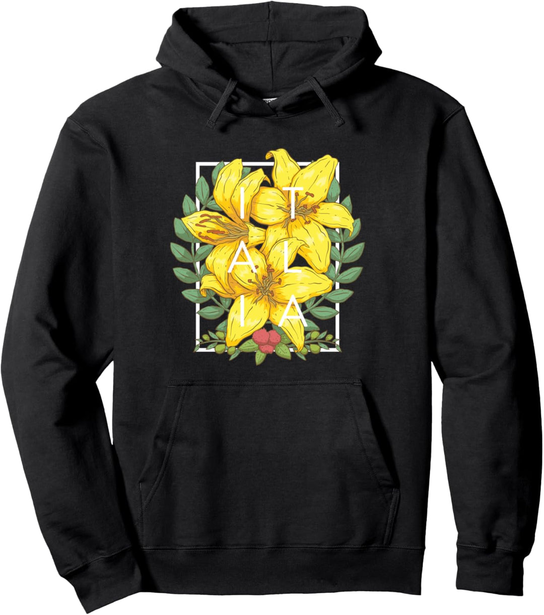 Blumen Italiens Wortkunst - Italienischer Stolz Pullover Hoodie