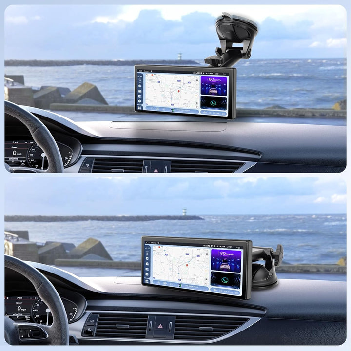 EEEKit 360°Saugnapfhalterung für tragbares CarPlay Display 7–10 Zoll, Ersatzhalterung für Armaturenb