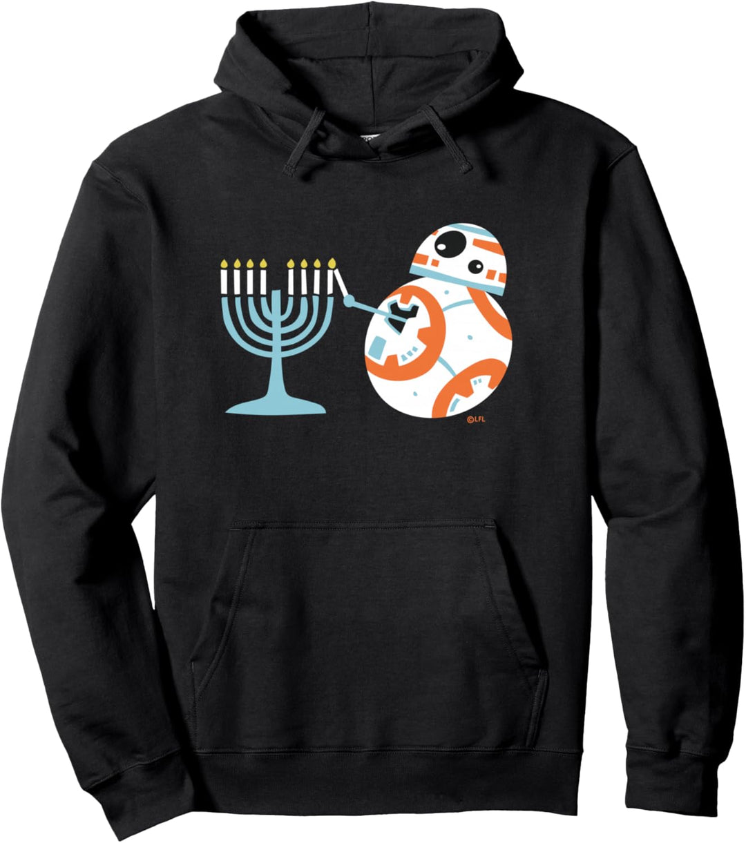 Star Wars BB-8 Lighting the Hanukkah Menorah Pullover Hoodie