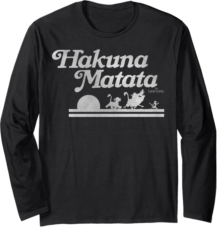 Disney Lion King Hakuna Matata Silhouette Langarmshirt
