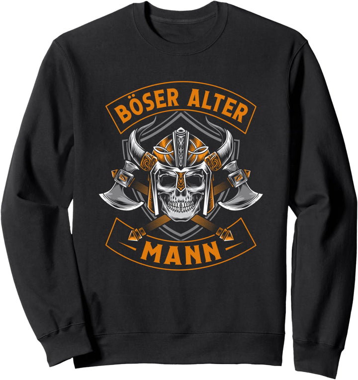 Böser alter Mann Grossvater Opa Wikinger Vintage Sweatshirt