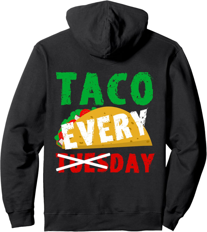 Taco Night Taco Tuesday Everyday Hardshell Tortilla-Grafik Pullover Hoodie