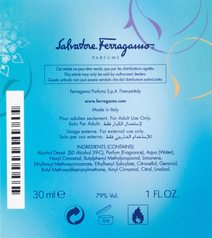 Salvatore Ferragamo Ferragamo Incanto Charms EDT 30 Vapo, 1er Pack (1 x 30 ml) 30 Milliliters, 30 Mi