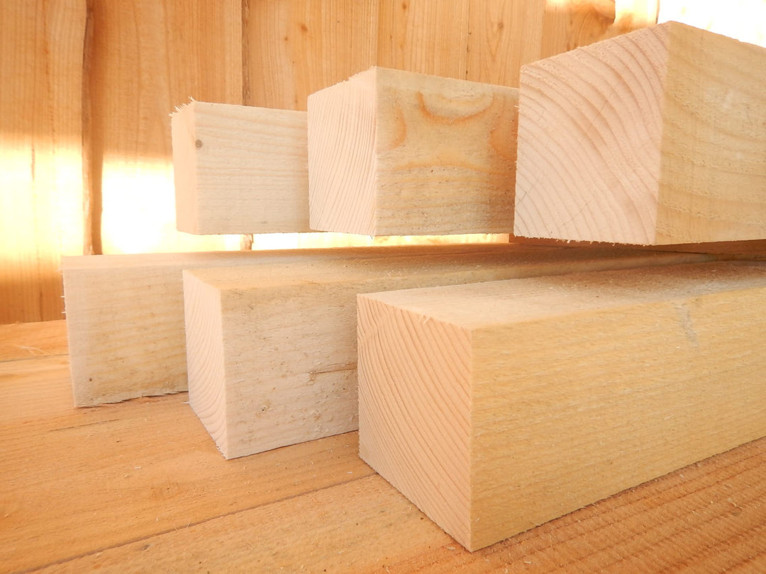 Stake Fichte Tanne 10x10 cm Kantholz Pfosten Pfahl sägerau Bauholz 100cm Länge, 1