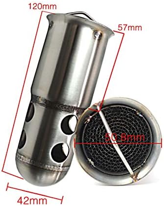 DB-Killer für Zaddox Auspuffe mit 51mm Krümmeranschluss