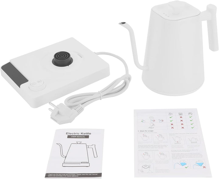 Wasserkocher 1200W 1L LED, Heisswasserbereiter 40-100°C Timer