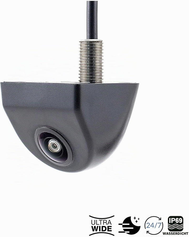 AMPIRE KCX802 Mini Farb Rückfahrkamera, Unterbau mit 155° Weitwinkellinse