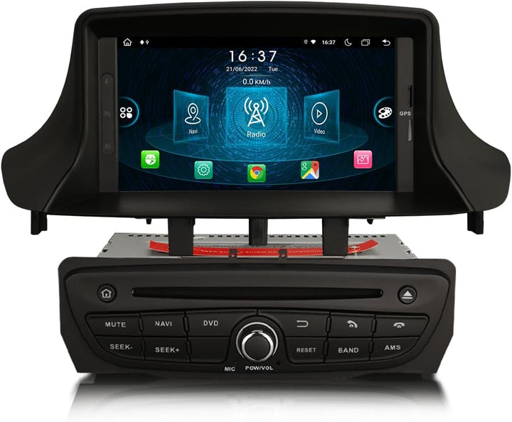 Erisin 7 Zoll 8-Kern 4GB RAM 64GB ROM Android 14 Autoradio Bluetooth mit GPS Navigation Für Renault
