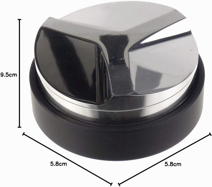 Motta | Coffee leveling tool | Pianacaffè | Kaffeepulver-Verteiler | ø 58,5 mm, Schwarz