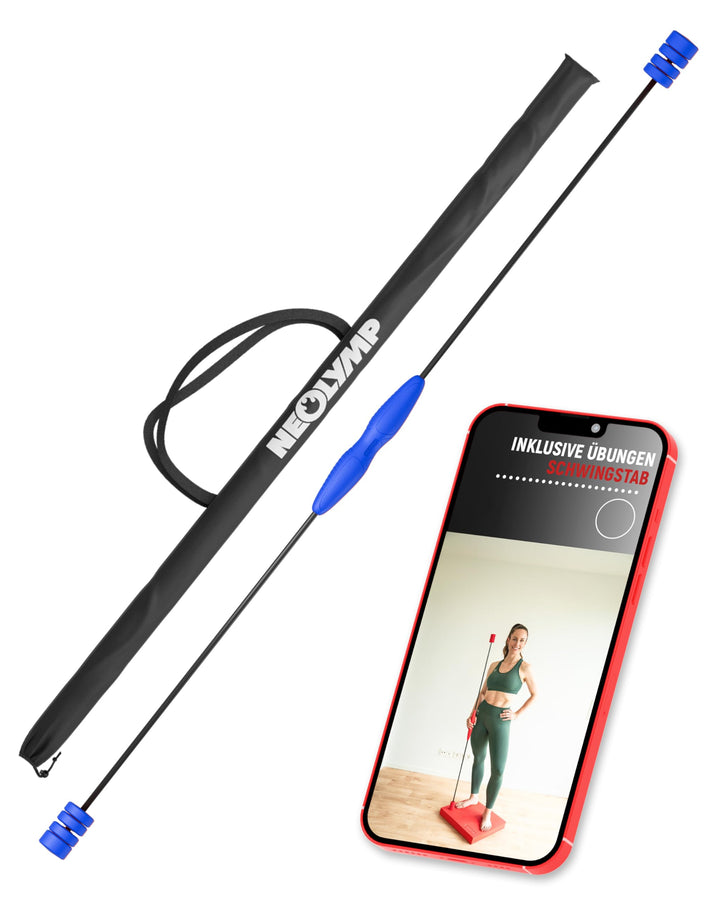 NEOLYMP Schwingstab Fitness - Verstellbare Gewichte für Schwingenschlag - Gymnastikstab - Ergonomisc