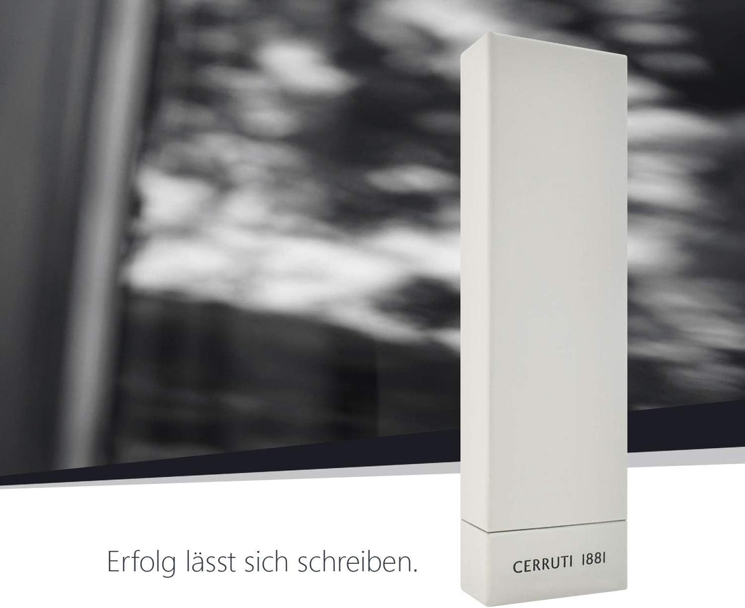 Cerruti 1881 Kugelschreiber „Fetter“ | Schreibstift aus Karbonfaser mit roségoldenen Beschlägen | Bl