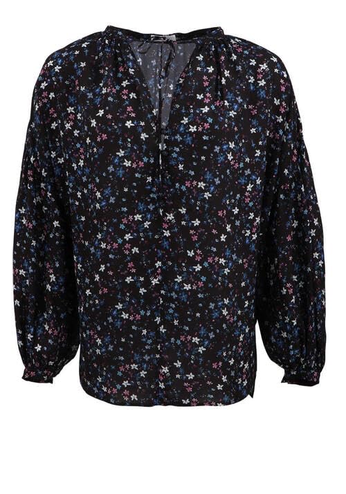 Replay Damen Bluse XS 010 Black/Cyclamen/Blue/Azure, XS 010 Black/Cyclamen/Blue/Azure