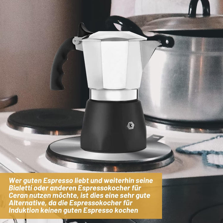 LEUOVE Induktion Adapter 24cm, Induction Plate für Kaffeekannen und Kochgeschirr auf Induktionskochf