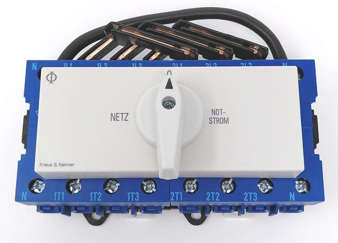 Kraus &amp; Naimer KG40B K950 VE2 +F437 Umschalter 4-polig 40A mit Stellung Netz 0 Notstrom Schnappbefes