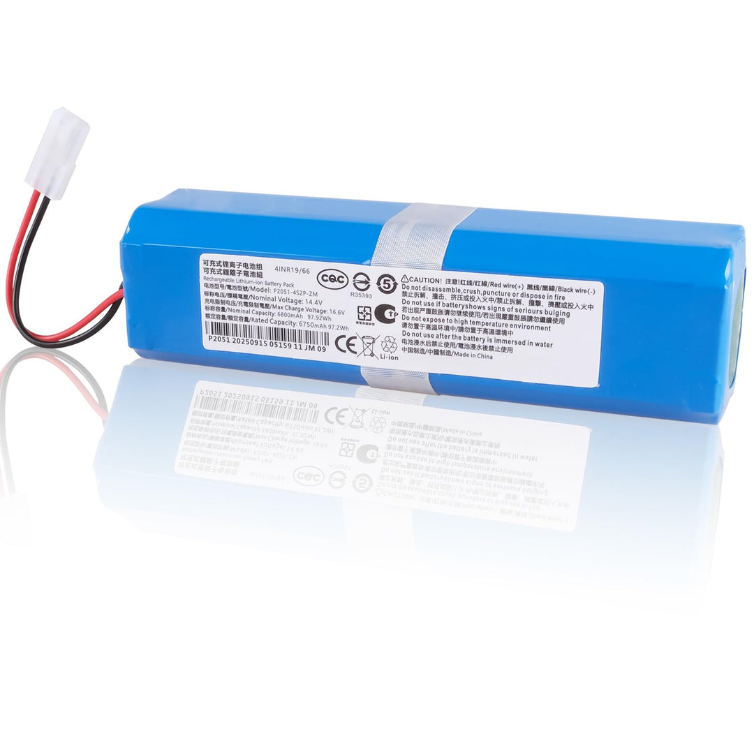 6800mAh Batterie Kompatibel mit Rowenta X-Plorer Serie 95, SS-2230002529