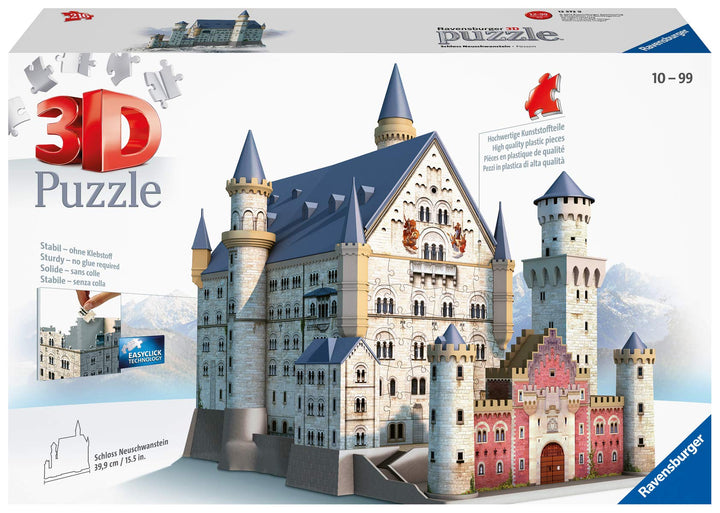 Ravensburger 3D Puzzle 12573 - Schloss Neuschwanstein - 216 Teile - Für alle Märchenschloss Fans ab