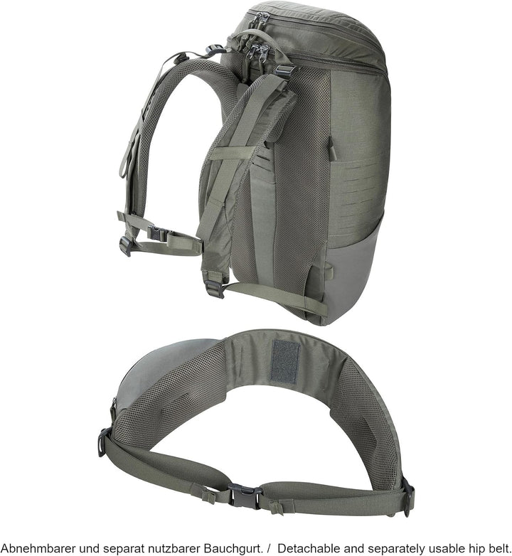 Tatonka Unisex Edc Pack 35 Bc Rucksack (1er Pack) 35 Liter Stone Grey Olive, 35 Liter Stone Grey Oli