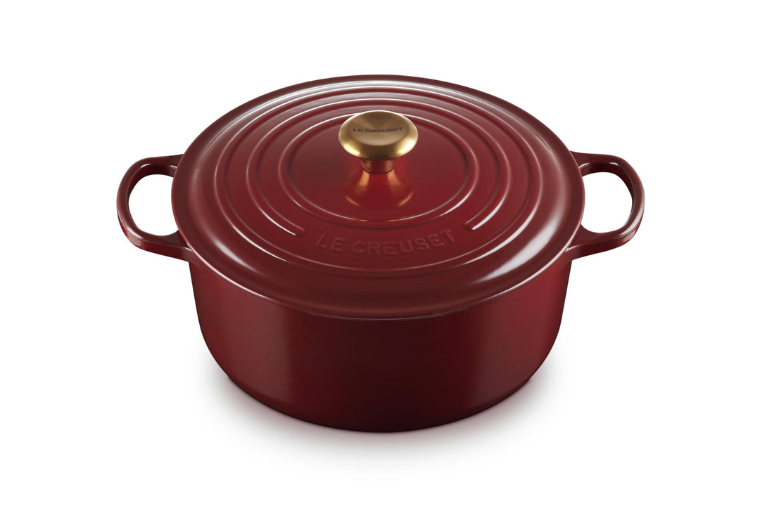 Le Creuset Signature Gusseisen-Bräter mit Deckel, Ø 28 cm, Rund, Für alle Herdarten und Induktion ge
