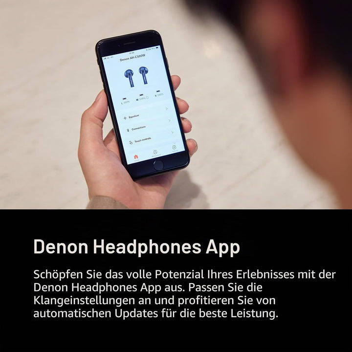 Denon AH-C500W True Wireless In-Ear-Kopfhörer, wasserresistente Bluetooth-Kopfhörer mit eingebautem