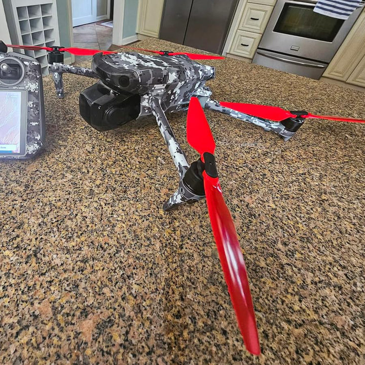 Master Airscrew Stealth Propeller kompatibel mit DJI Air 3 - Rot, 4 Stück, Rot