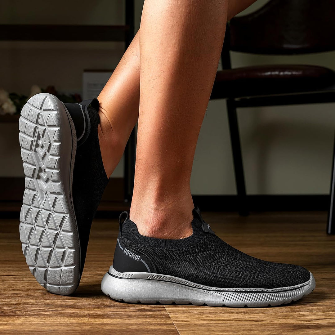 Sneaker Herren Ohne Schnuersenkel Slip-on Schuhe Mesh Atmungsaktiv Leicht Laufschuhe Sportschuhe Beq