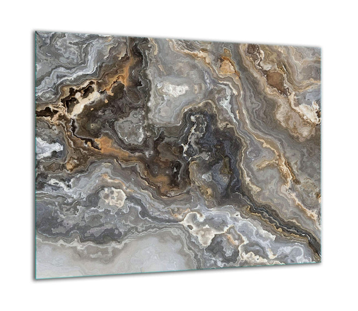 TMK ArtDeko Herdabdeckplatte 1 Teilig 60x52 cm - Spritzschutz Herdabdeckung – Herdschutz aus Sicherh