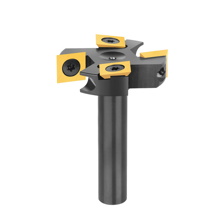 SpeTool Planfräser 12mm Schaft 45mm Schnittdurchmesser Planfräser für Oberfräse Hobelfräser mit ATS