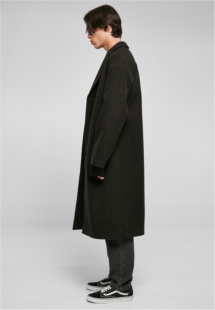 Urban Classics Herren Long Coat L Schwarz, L Schwarz