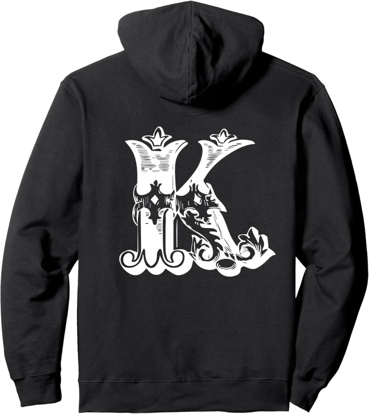 Buchstabe K KING QUEEN Partnerlook Paar Liebe Valentinstag Pullover Hoodie