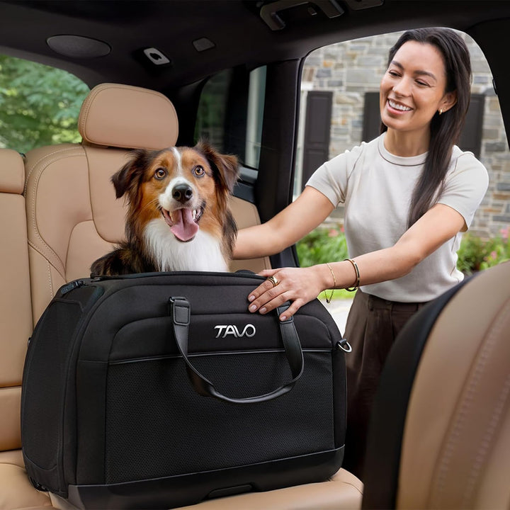 Tavo Hendrick Haustier‑Autositz &amp; Transportbox, ISOFIX, Farbindikatoren, atmungsaktives Mesh, Geeign