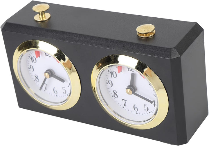Schachuhr Analog, Aufziehmechanismus mit Grossen Zifferblättern, Professioneller Wettkampf Timer für