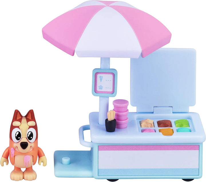 Bluey 90122 Ice Cream Cart Set, Black, Schwarzes