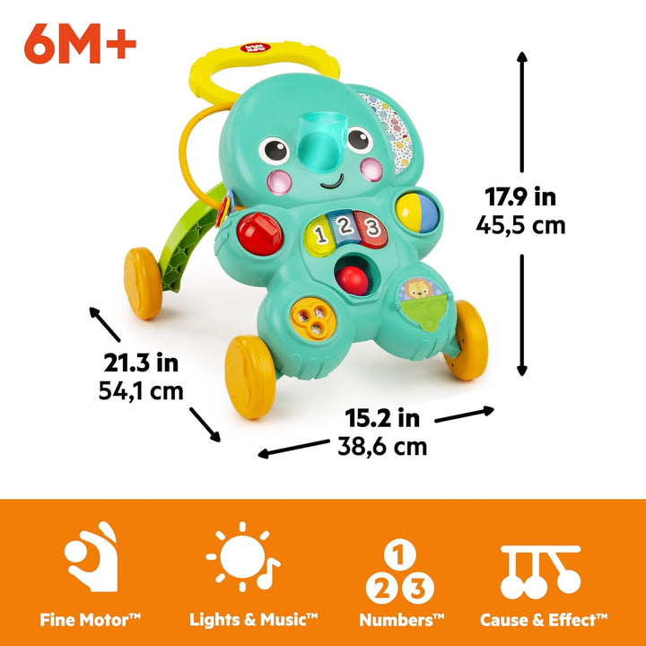 Bright Starts, Rollator für die ersten Schritte, 2 in 1 mit Stroll &