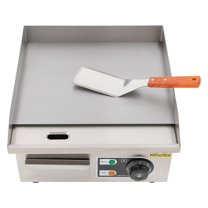 Elektrische Tischgrills 2000W Profi-Grill Grillplatte mit Versteckte Grosse Ölspeicherbox,Kommerziel