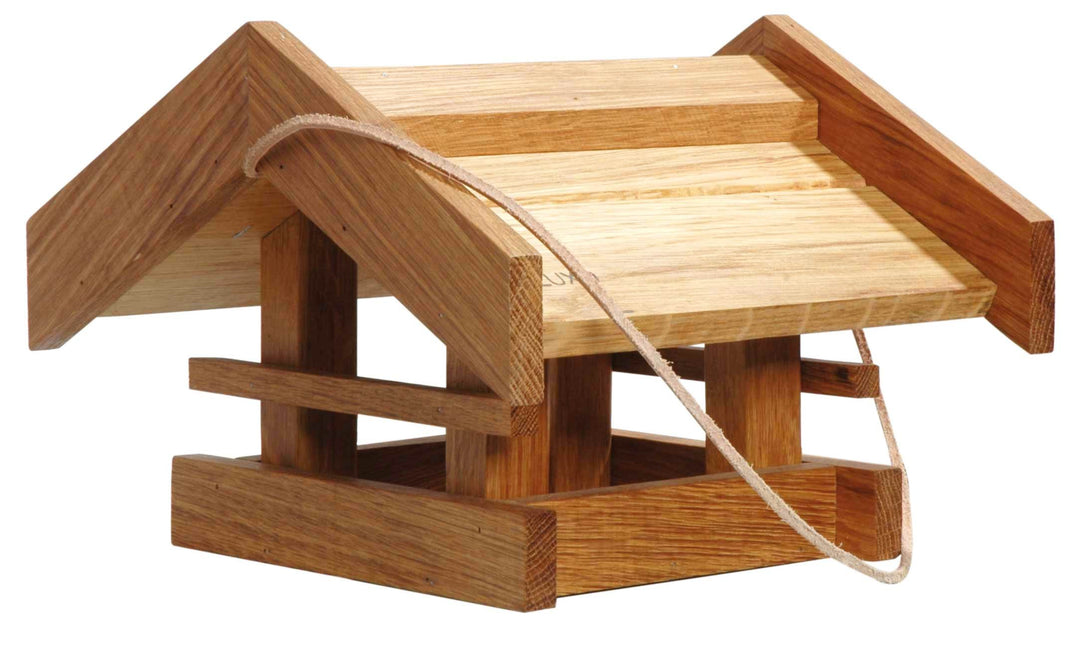 Luxus-Vogelhaus Klassisches Vogelhaus Basis, Eiche, Braun, 46036e Eiche - Spitzdach, Eiche - Spitzda