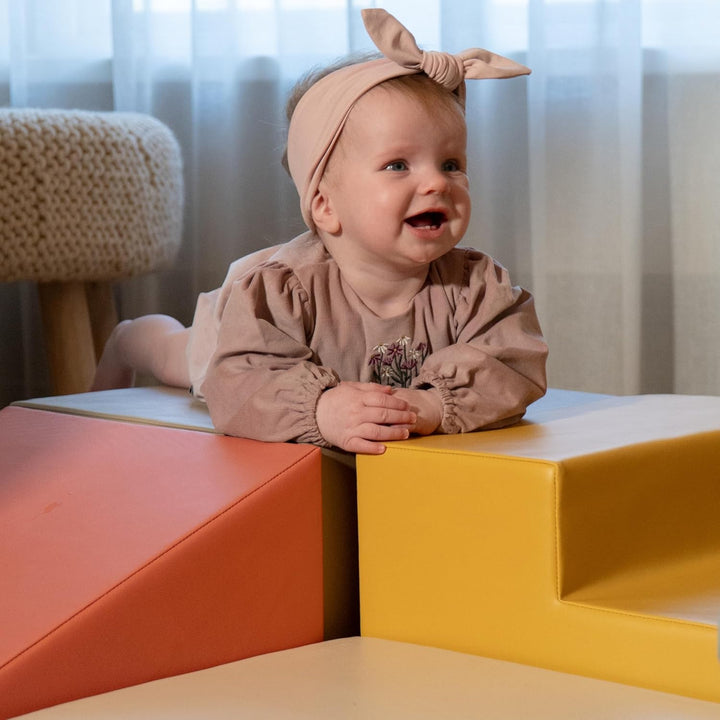 IGLU SOFT PLAY Set mit 3 Schaumstoffblöcken für die Motorik für Babys weich riesig aus Schaumstoff (