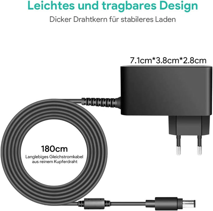 HKY AC Adapter 15V 2A Netzteil mit 10 DC Steckeradaptern Wechselrichter Ladegerät Transformator AC-D