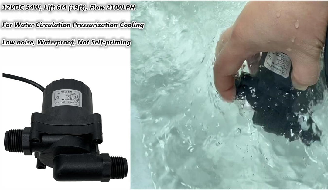 SHYSKY DC50C-1260A 5-12V Micro Brushlee DC Einstellbare Geschwindigkeit Soft Start 6M 2100L/H Tauchw