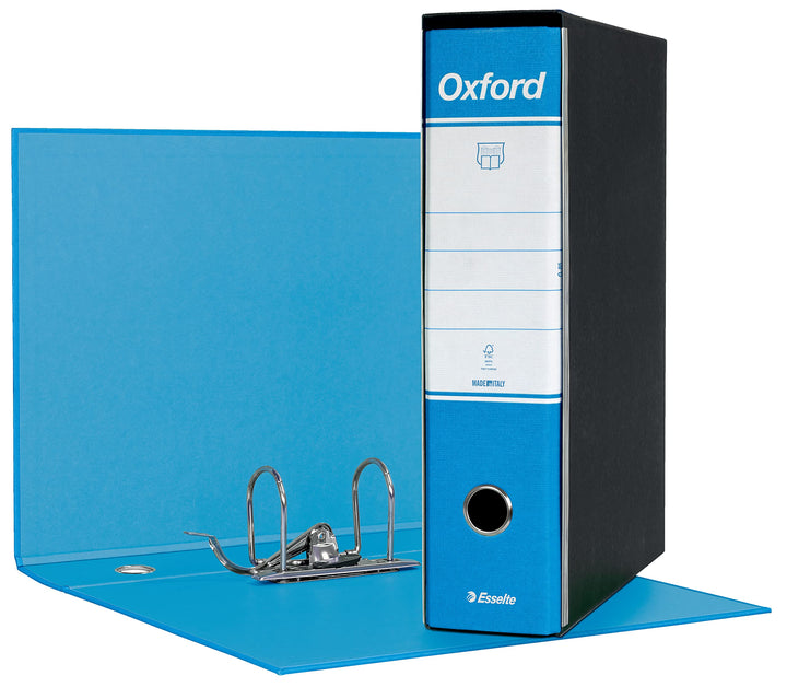 Esselte Business-Ordner mit Hebelmechanik und Aufbewahrungsschachtel Dorso 8 cm hellblau, hellblau