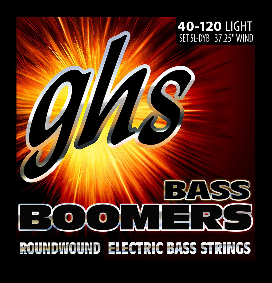 GHS Bass Boomers - Bass String Set, 5-String, Light, .040-.120