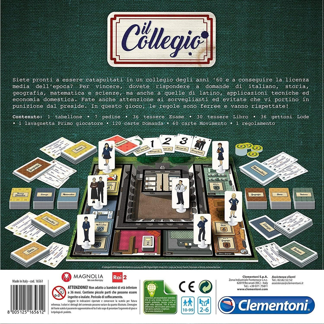Clementoni - Brettspiel der Kollektion, Mehrfarbig, 16561 das Internat, das Internat