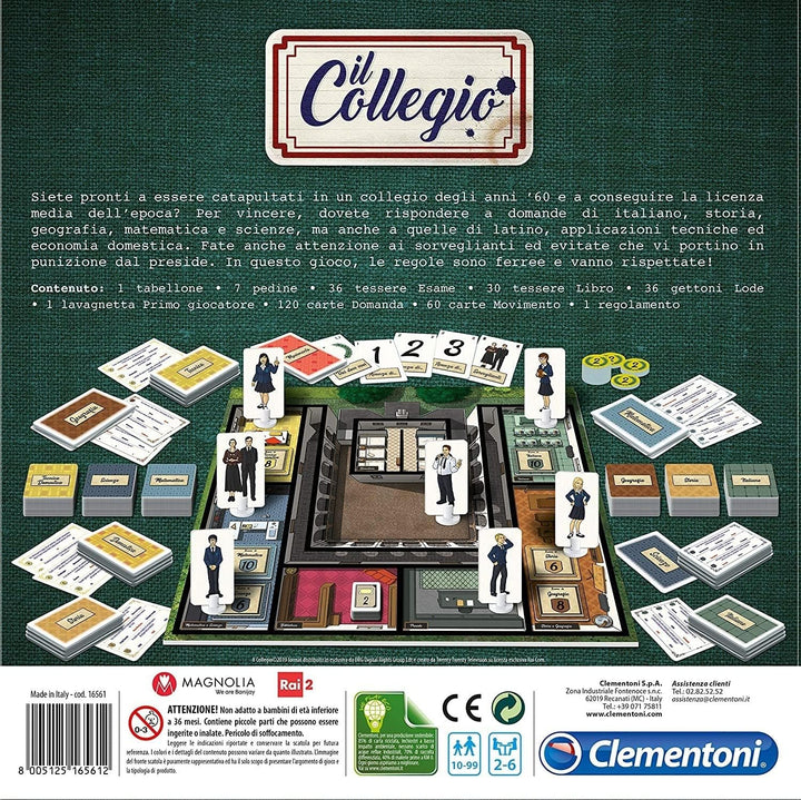 Clementoni - Brettspiel der Kollektion, Mehrfarbig, 16561 das Internat, das Internat