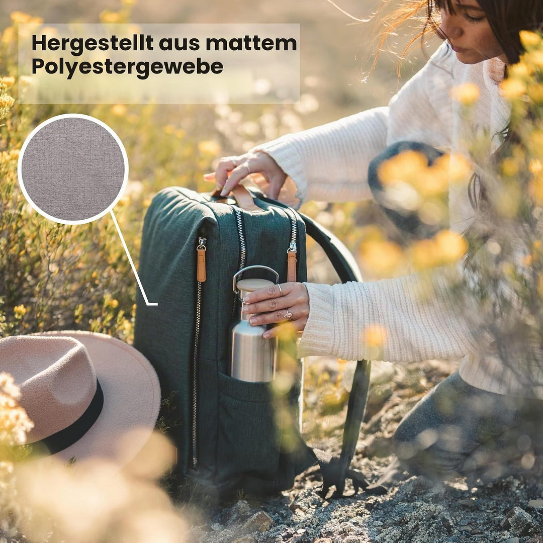 Nordace Siena Laptop-Rucksack für Damen und Herren, 39,6 cm (15,6 Zoll), mit USB-Ladeanschluss, wass