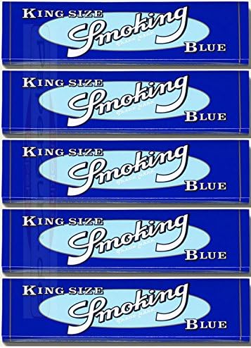 Smoking Blue Blau King Size Papers Blättchen 3 Boxen (150 Booklets)