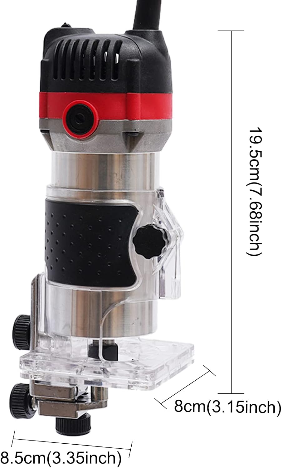 1/4" Electric Holzfräse Kantenfräse Holzbearbeitung Oberfräse Holz Laminergerät Router Verbinder für