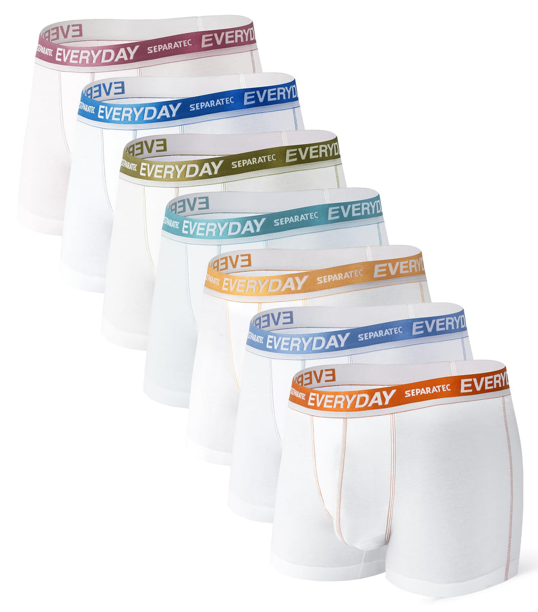 Separatec Boxershorts Herren 7er Pack aus Weicher Baumwolle Unterhosen Männer mit Unterstützender Se