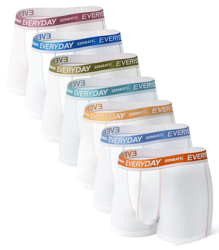 Separatec Boxershorts Herren 7er Pack aus Weicher Baumwolle Unterhosen Männer mit Unterstützender Se