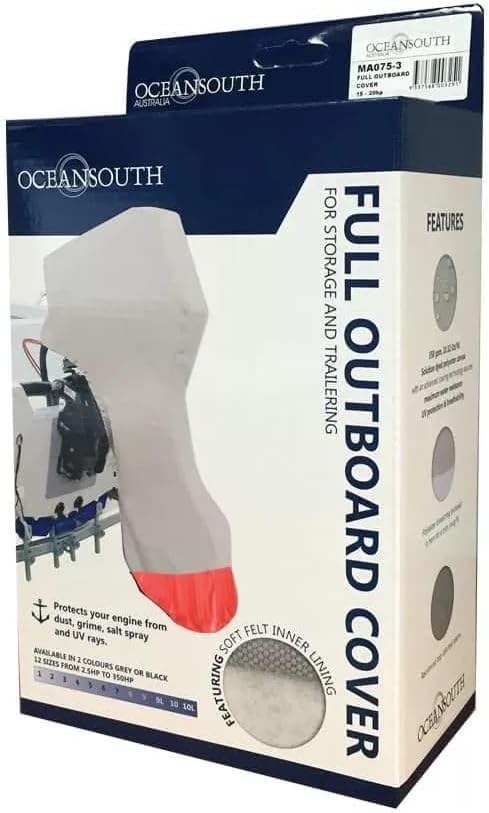 Oceansouth volle Aussenbord Abdeckung (Schwarz) 40-100HP, 40-100HP